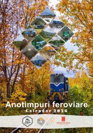Anotimpuri feroviare. Calea ferata ingusta - Fieni. Calendar de perete 2026