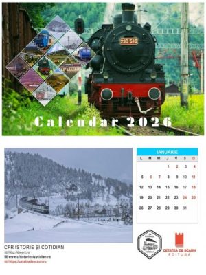 C.F.R. - Caile Ferate Romane. Calendar de birou 2026
